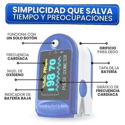 OXÍMETRO | Mide Glucosa, Oxígeno y Pulso  + ENVÍO GRATIS