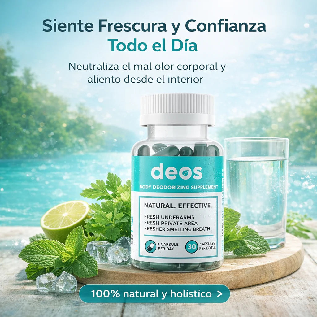 DEOS™ | SUPLEMENTO ANTÍ OLOR – DESODORANTE NATURAL
