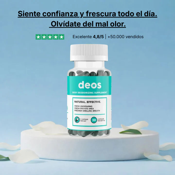 DEOS™ | SUPLEMENTO ANTÍ OLOR – DESODORANTE NATURAL