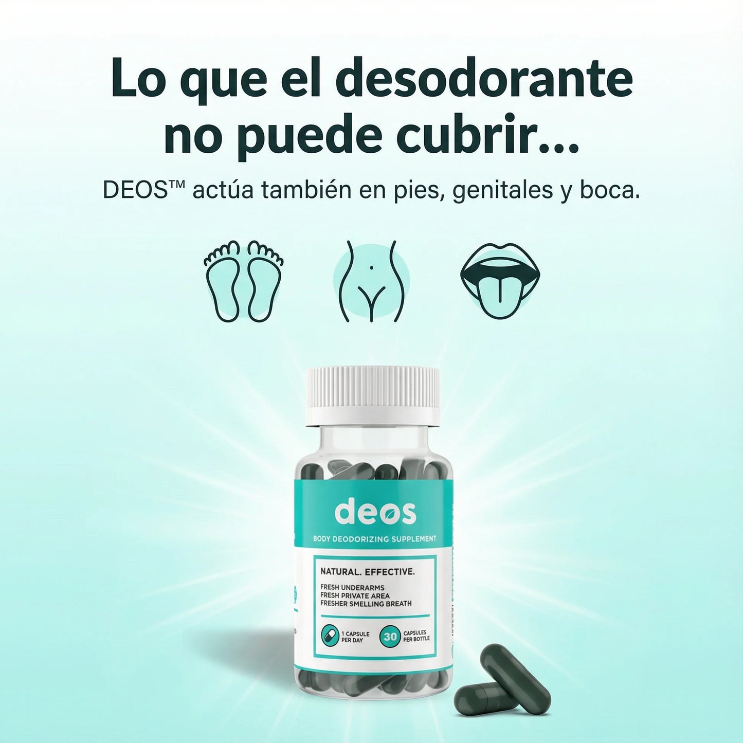 DEOS™ | SUPLEMENTO ANTÍ OLOR – DESODORANTE NATURAL