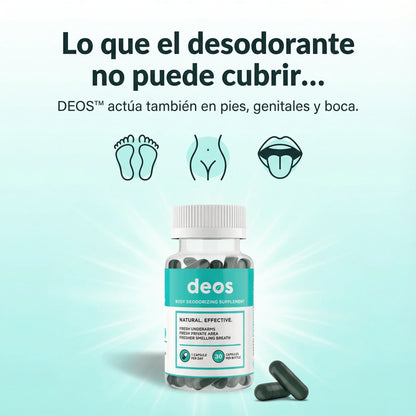 DEOS™ | SUPLEMENTO ANTÍ OLOR – DESODORANTE NATURAL